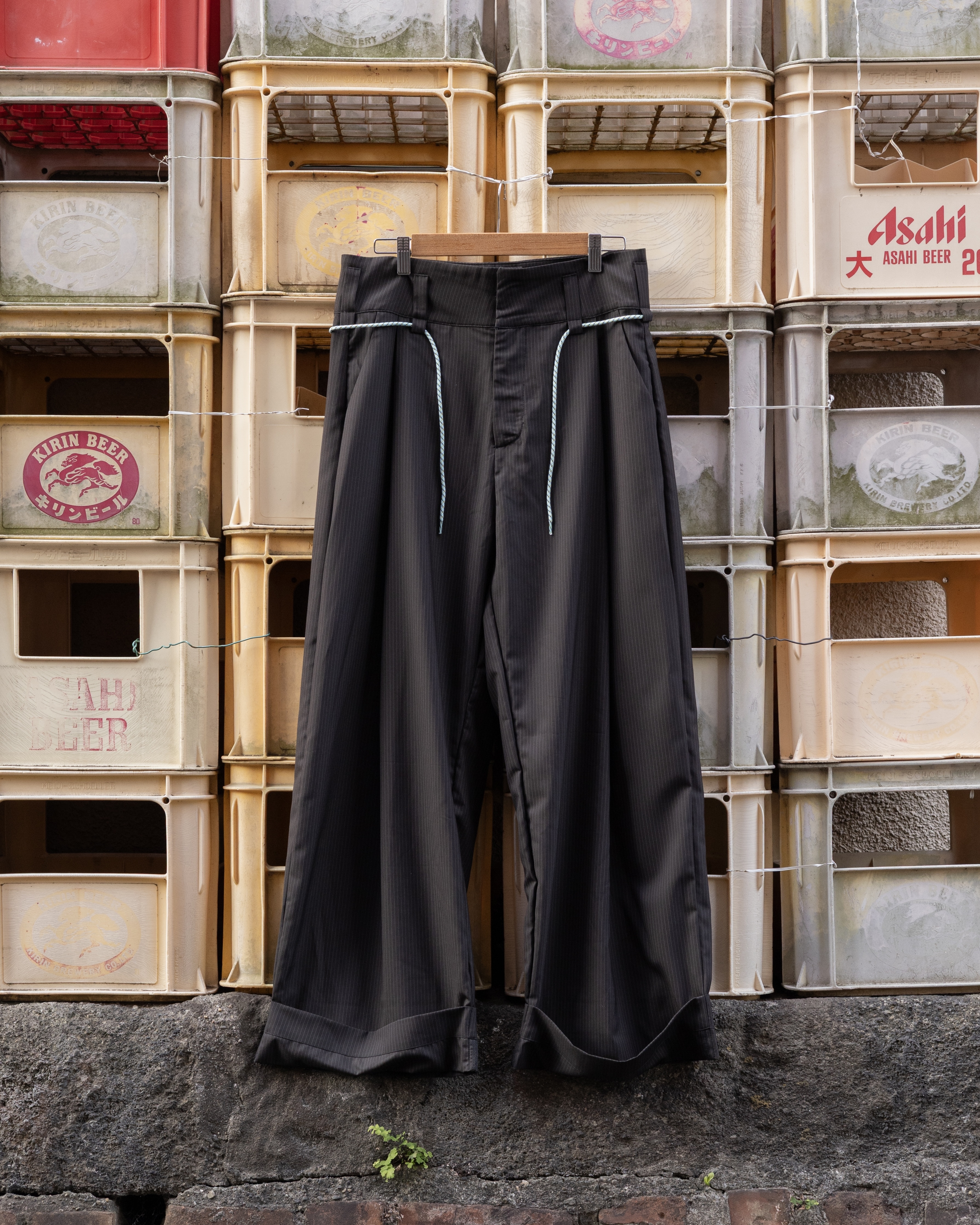 KLONE - BIG PLEATED SUIT PANTS