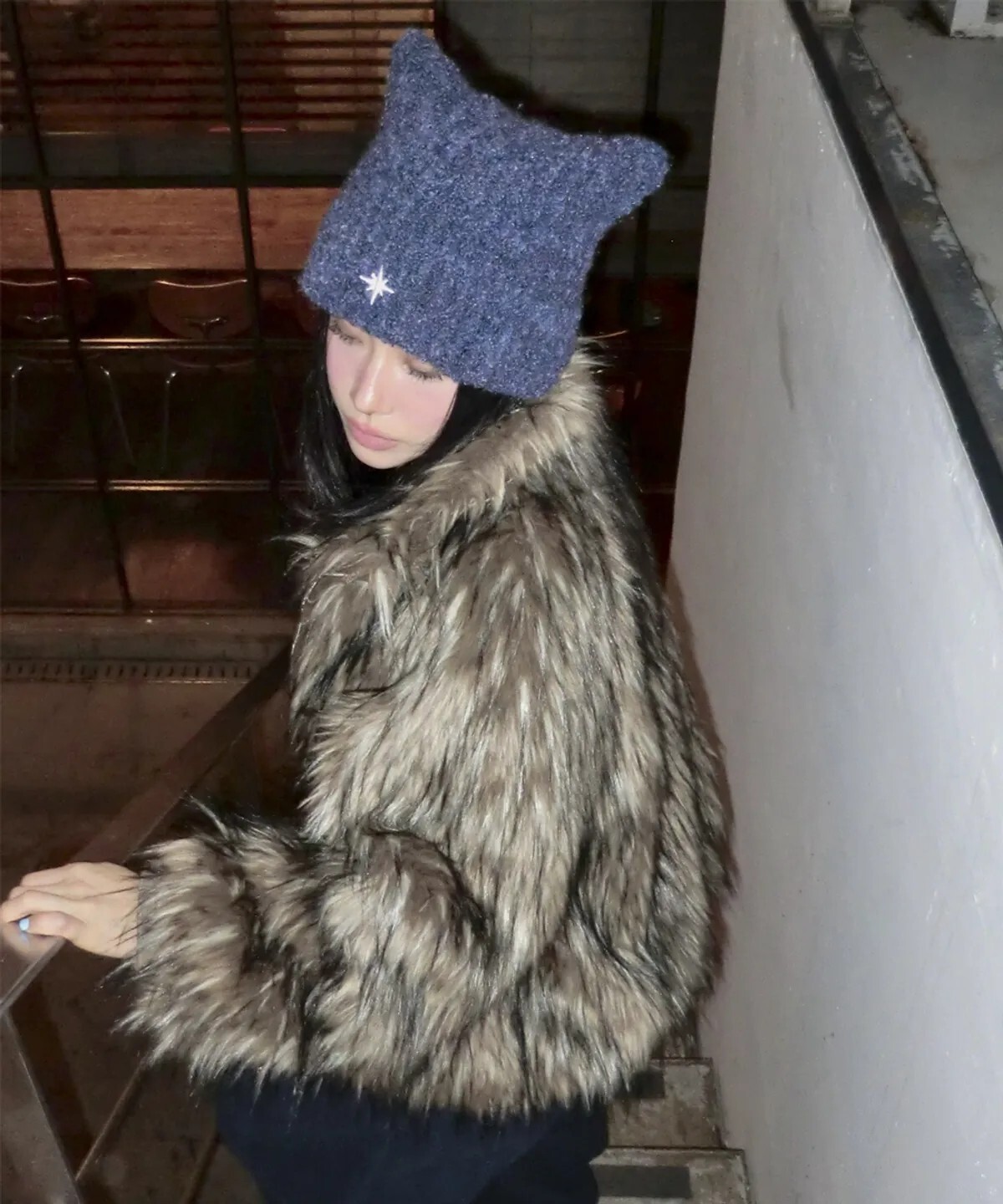 <😻小貓系冬日氛圍> 🇰🇷NOMBRE 刺繡貓耳毛線帽 三色