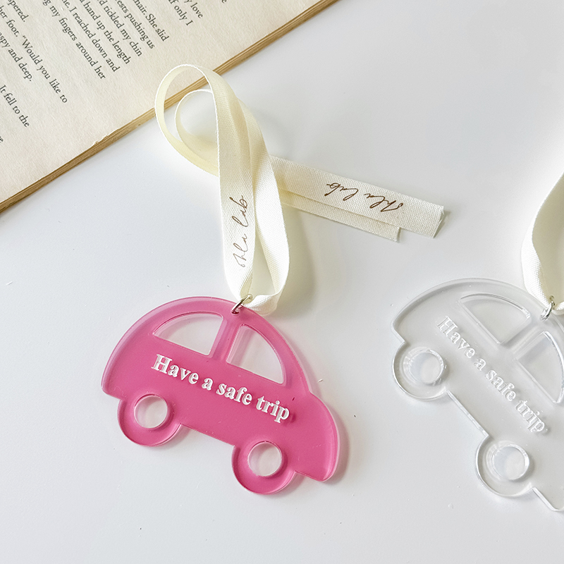 旅途平安have a safe trip剪影吊牌 / 行車平安