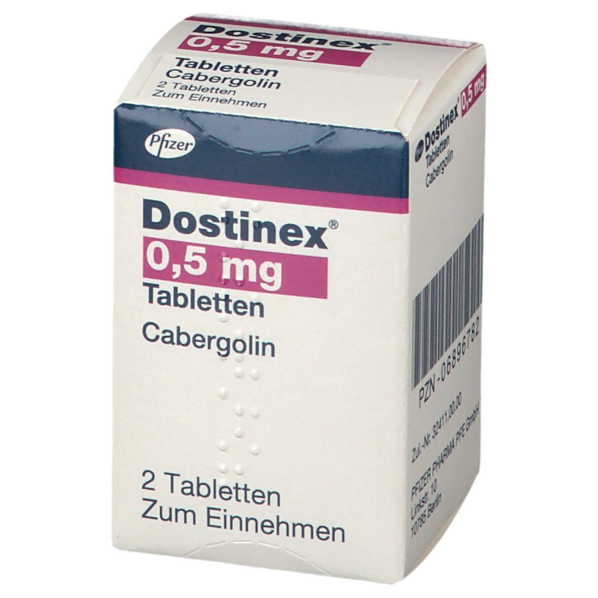 輝瑞 卡麥角林 0.5 毫克 2 片（德國版）