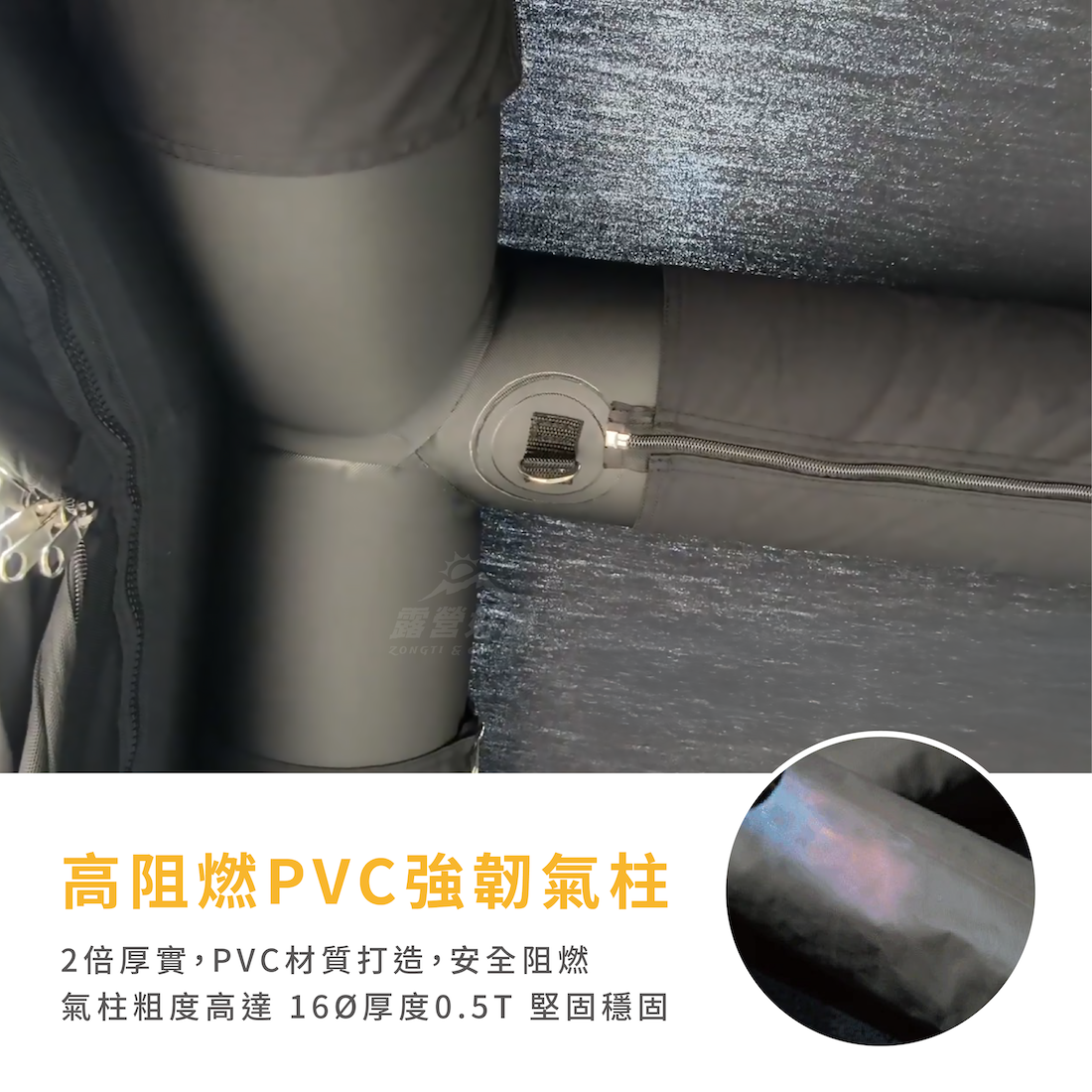 【Camping Ace 野樂】黑森戰術泰坦360 PRO+充氣帳 ARC-647