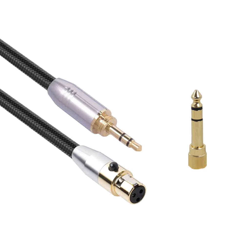 H&B H&B / SB423G20 Mini XLR-3.5(螺紋小轉大 6.3) 耳機延長線 — 三峽錄音 / 音響｜YA! 玩音樂
