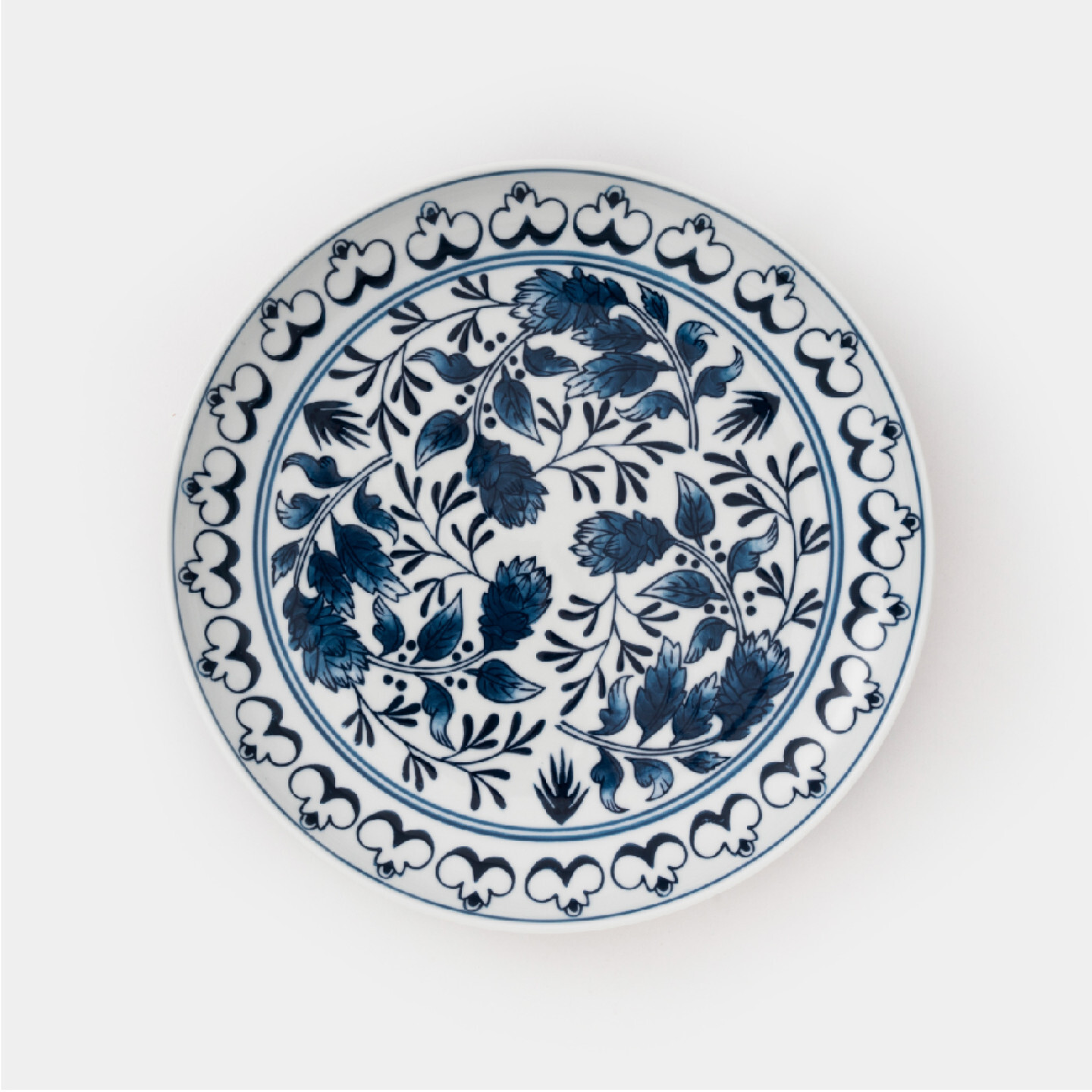 amabro-zen to turehana_b 波佐見咖哩盤,典雅的青藍花柄,以及薑黃鼠尾花草