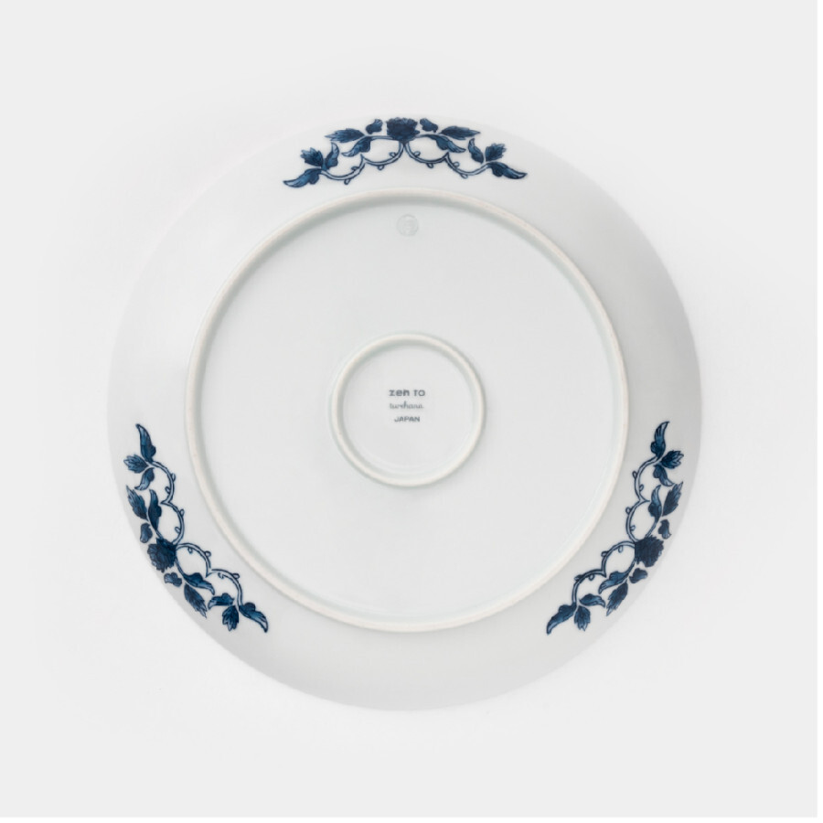 amabro-zen to turehana_b 波佐見咖哩盤,盤中的裝飾呈現華麗感。適合咖哩燉菜等