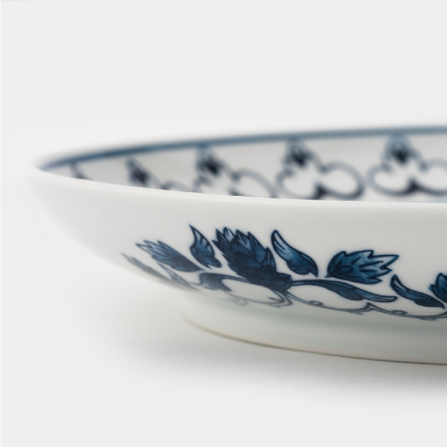 zen to turehana_b 波佐見咖哩盤,設計靈感來自 Blue pottery