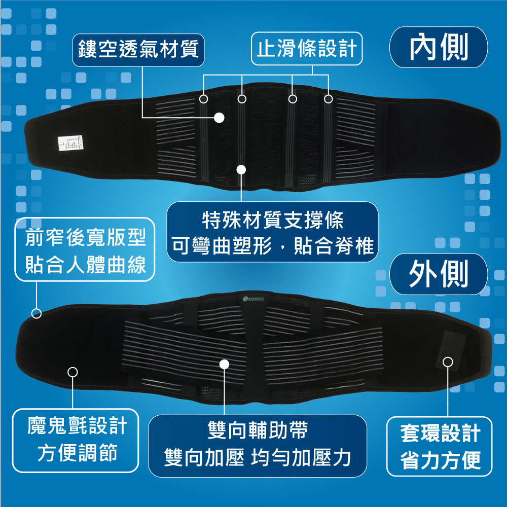 康得適 COMDS 纖薄護腰 UL-503