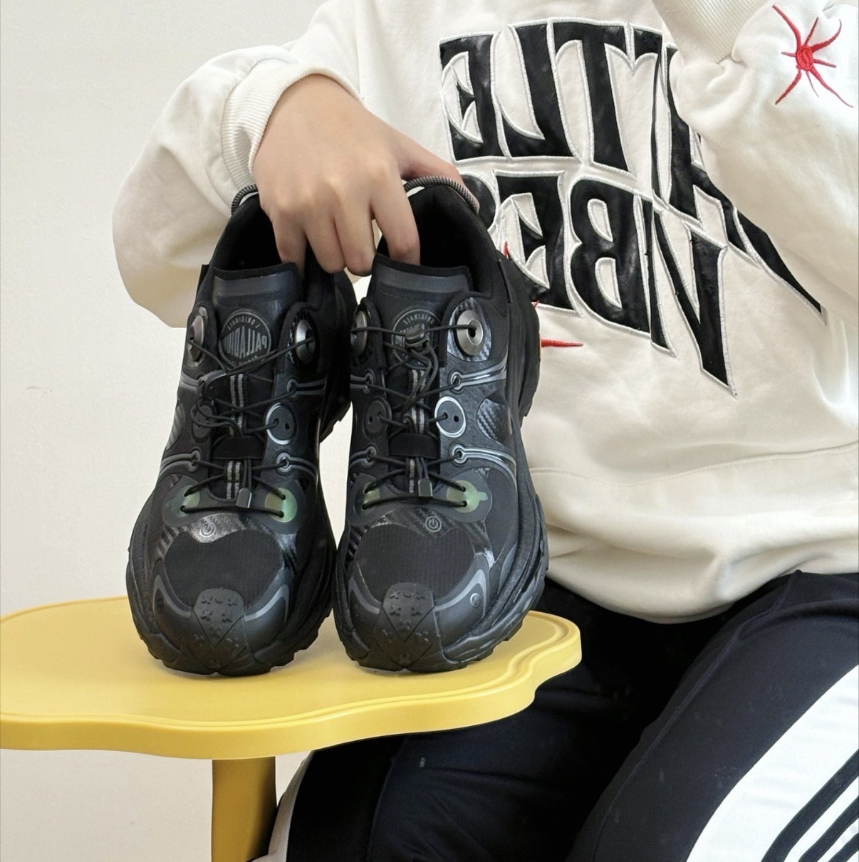 男鞋 PALLADIUM REPELLENT 白色 黑色 鎖扣 耐磨 防潑水 黃金大底 老爹鞋 休閒鞋【09428】