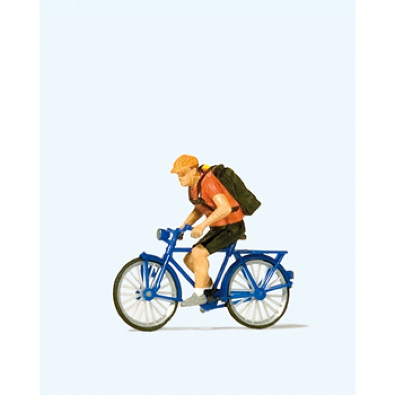 Preiser 28175 HO規 自行車快遞員