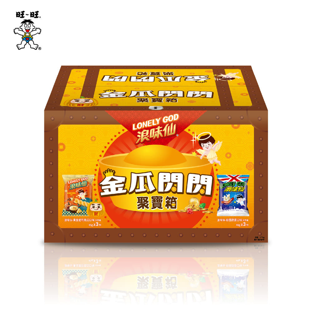 【浪味仙】浪味仙金瓜閃閃聚寶箱(洋芋捲)279g*4盒