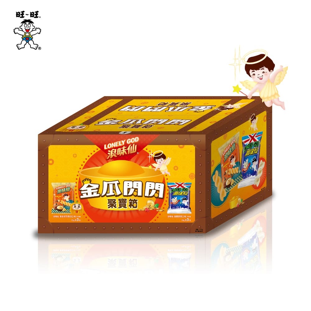 【浪味仙】浪味仙金瓜閃閃聚寶箱(洋芋捲)279g*4盒