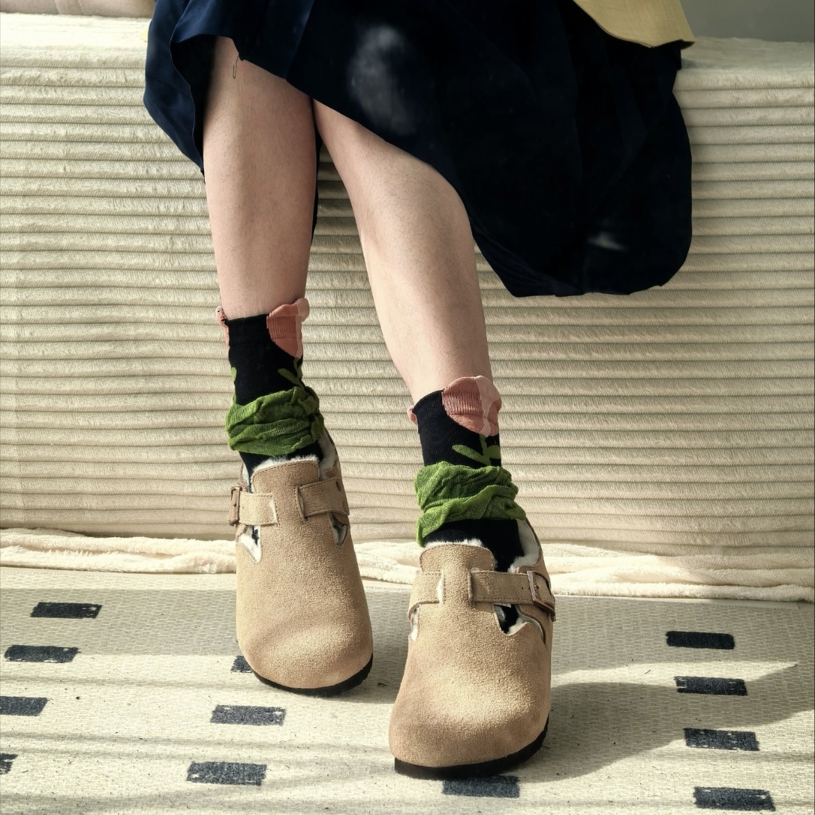 JEEP 吉普 全包勃肯鞋 加絨 大地色 牛皮 舒適 男女同款