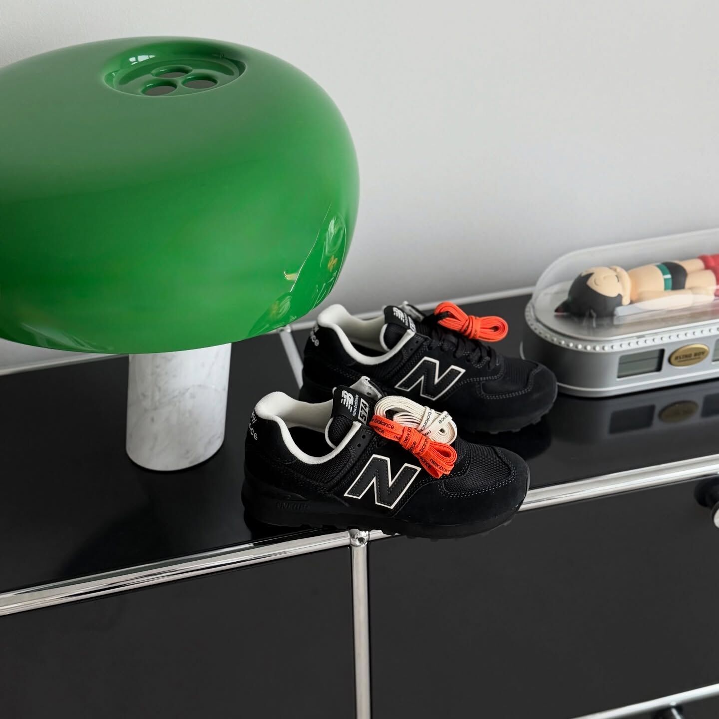 niko and... X New Balance 574 黑武士 NB 聯名款 全黑 絨面 復古鞋 U574NAB