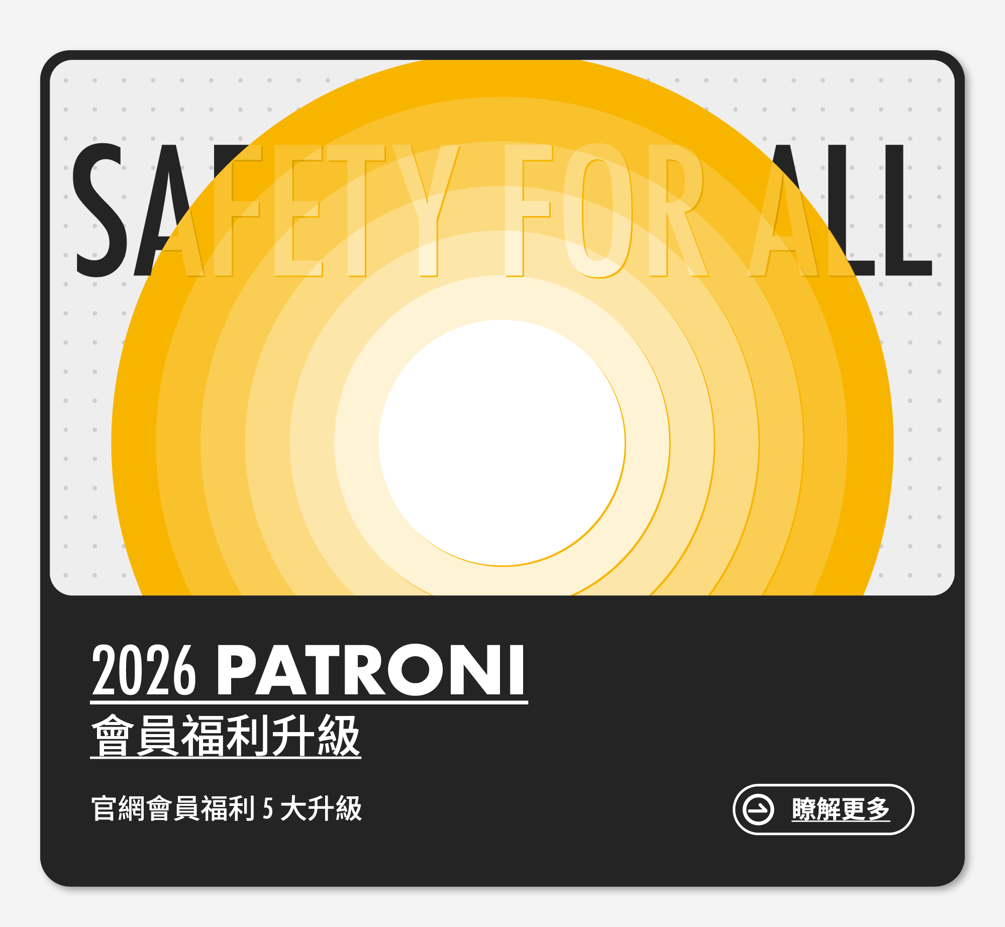 PATRONI 2026 會員福利更新圖片