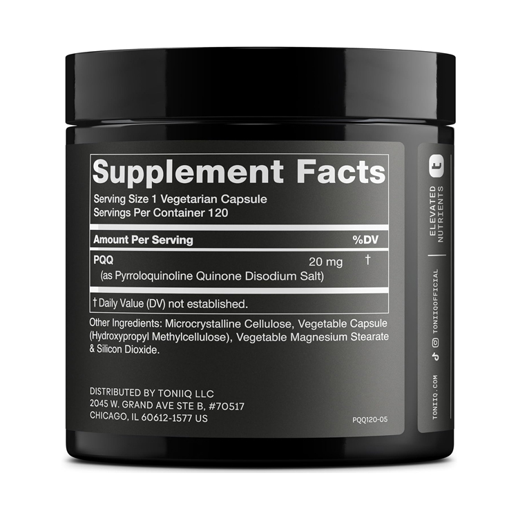 美國PQQ吡咯並喹啉醌20毫克(99%提純),120 粒膠囊