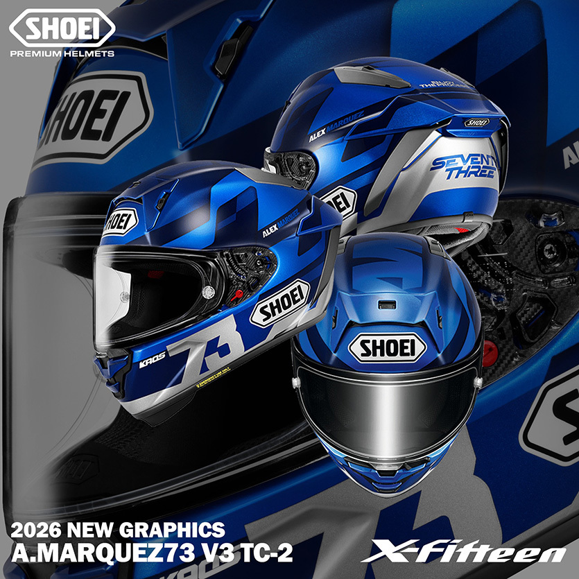 安信｜SHOEI X-Fifteen X-15 選手彩繪A.MARQUEZ73 V3 TC-2 全罩式安全帽