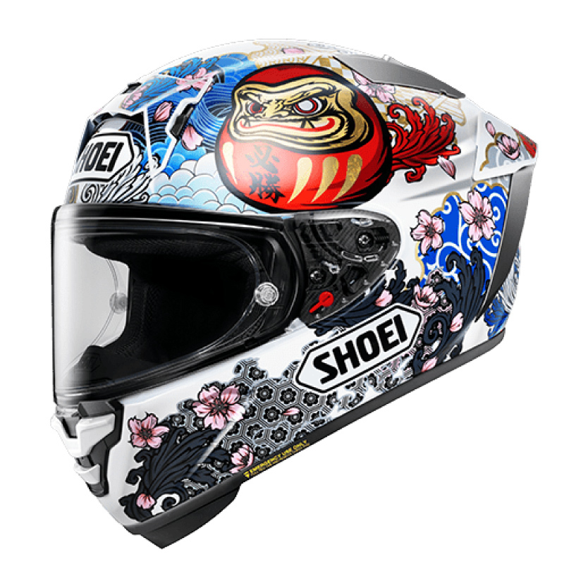 安信｜SHOEI X-Fifteen X-15 MARQUEZ MOTEGI5 TC-6 白招財貓全罩式安全