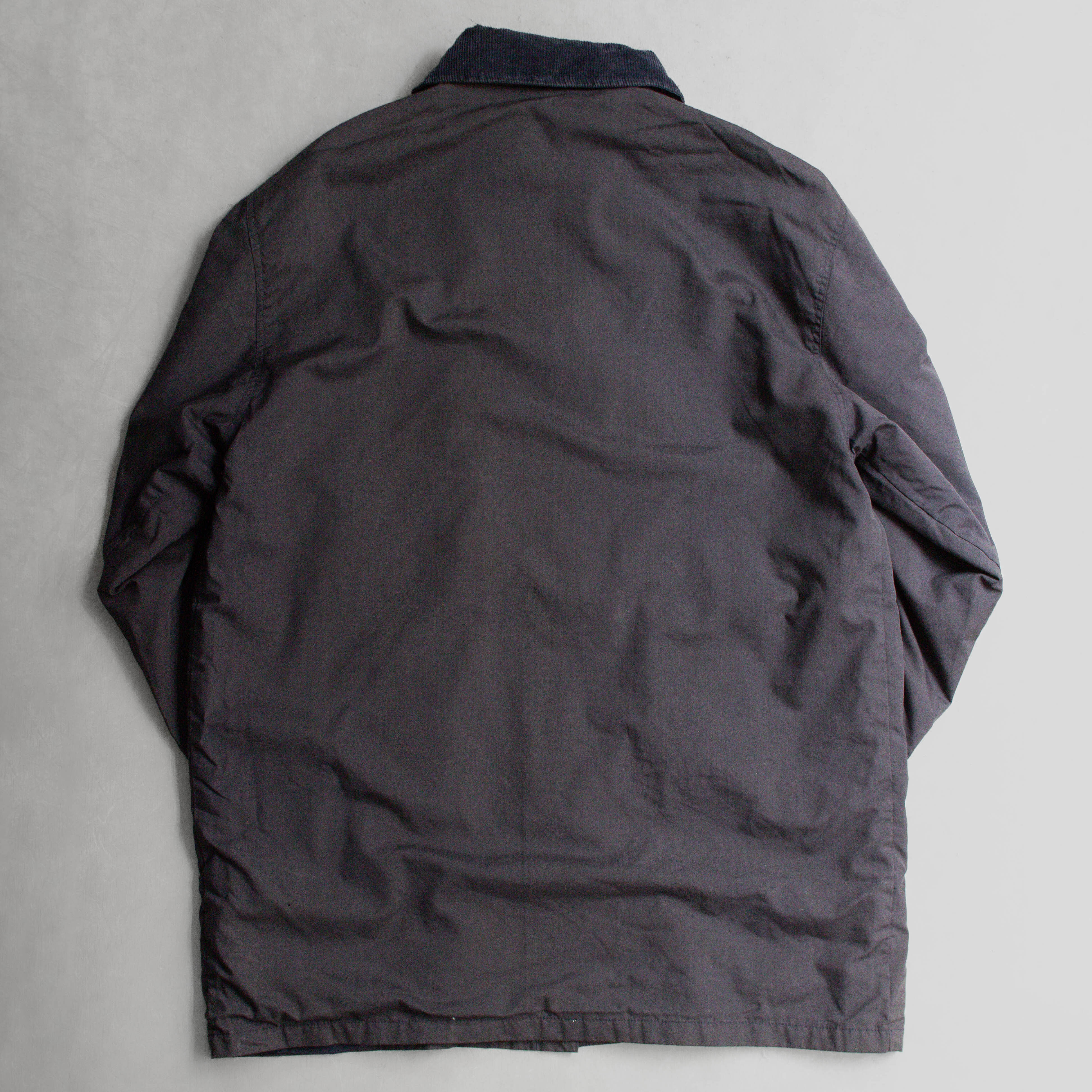 VINTAGE FIREMAN HOOK JACKET 義大利 深藍 燈芯絨 消防扣 鉤扣 短大衣 外套