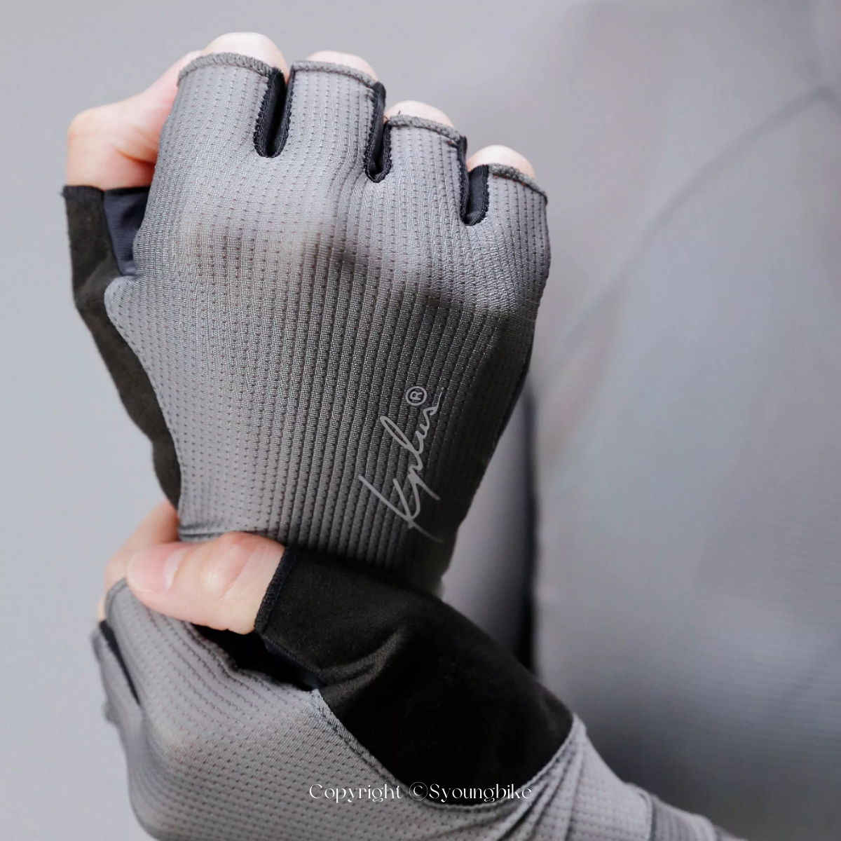 新款【KPLUS】單車短指手套 / 夜幕綠