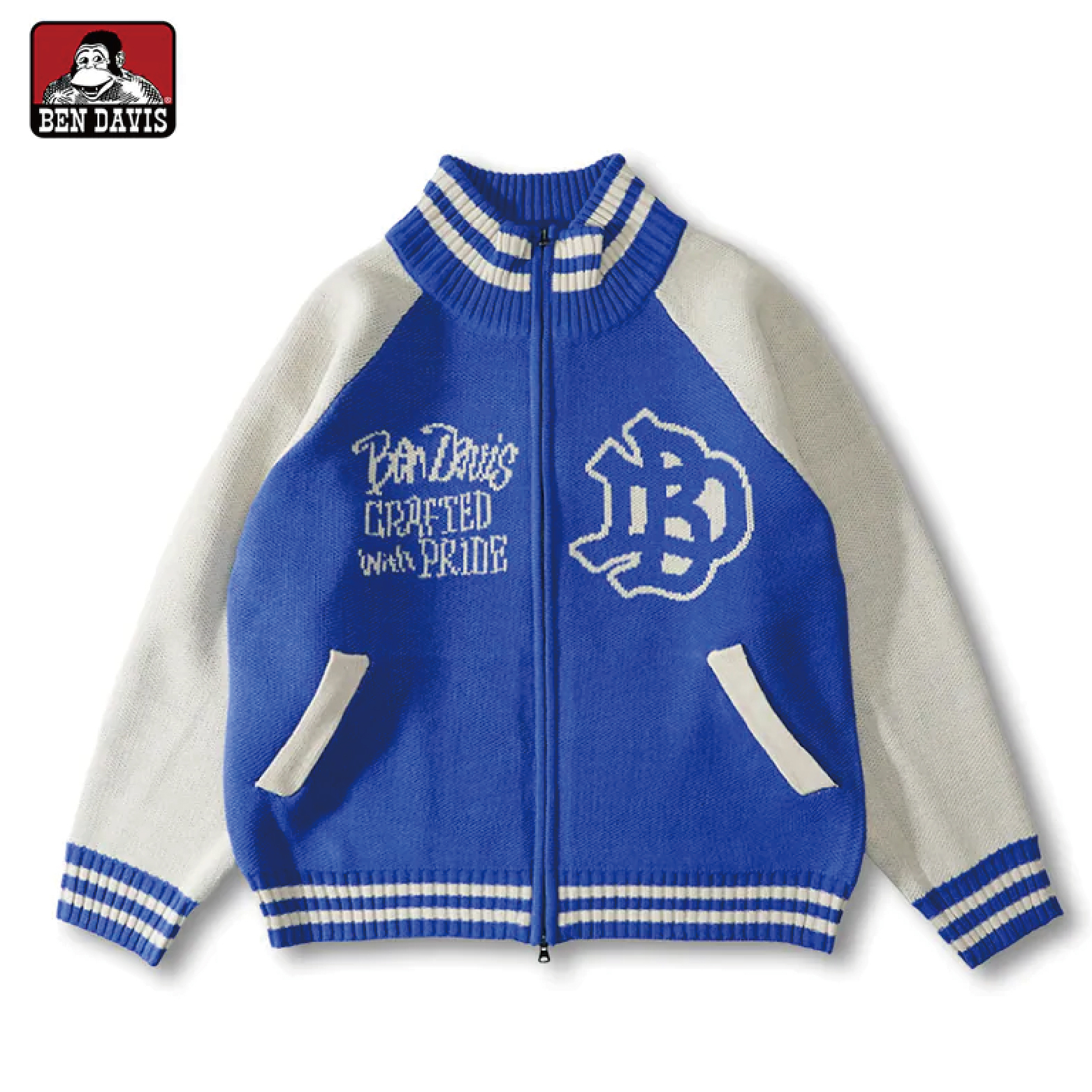 【 BEN DAVIS | COWICHAN SWEATER 針織外套 - 藍 】