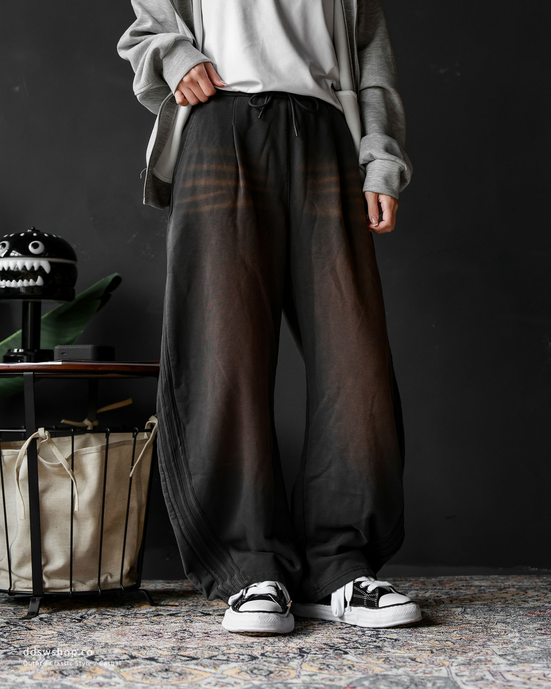 "代購" ADIDAS CURVED KNIFE 彎刀水洗棉褲