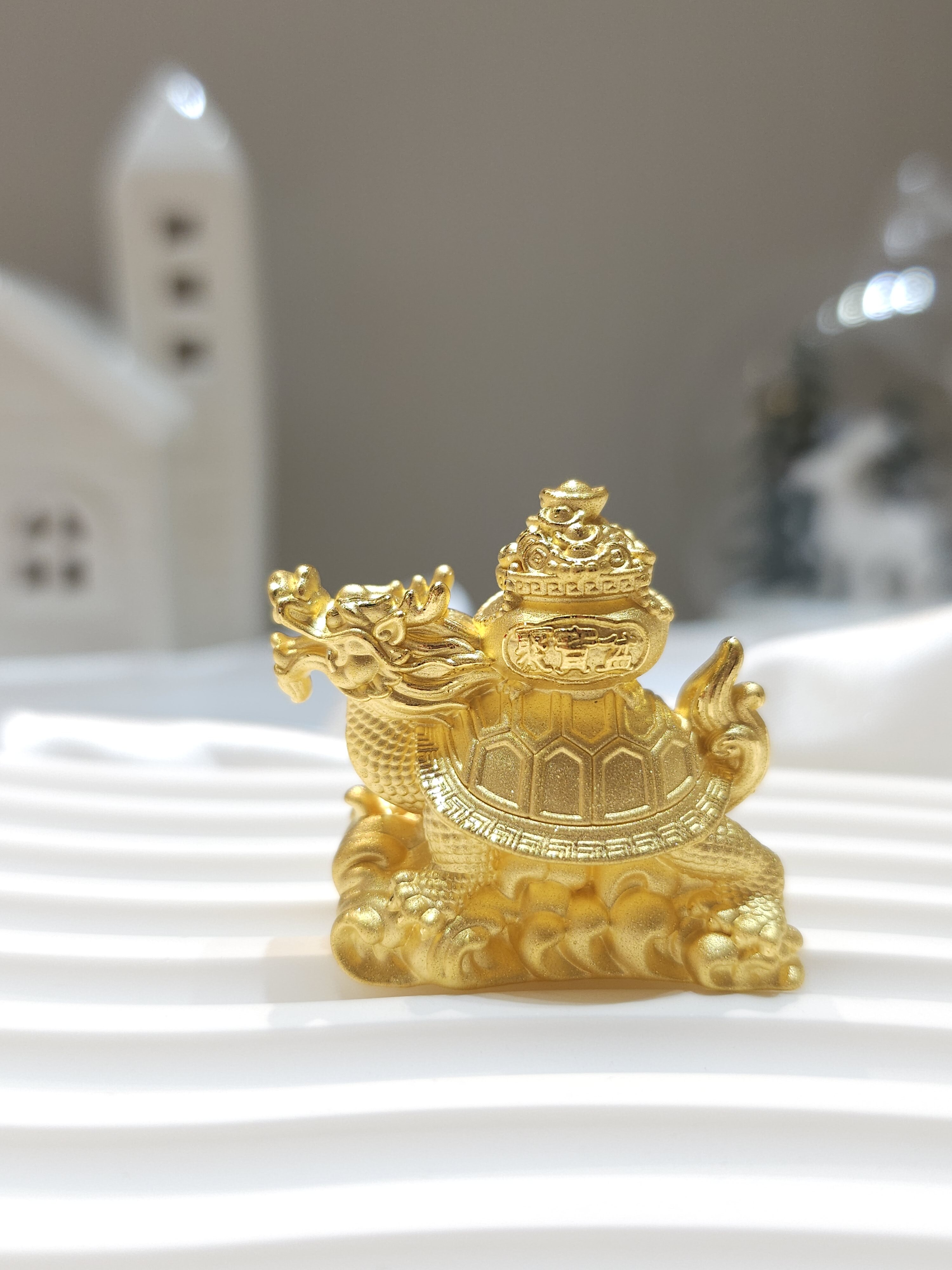 小龍龜招財擺件