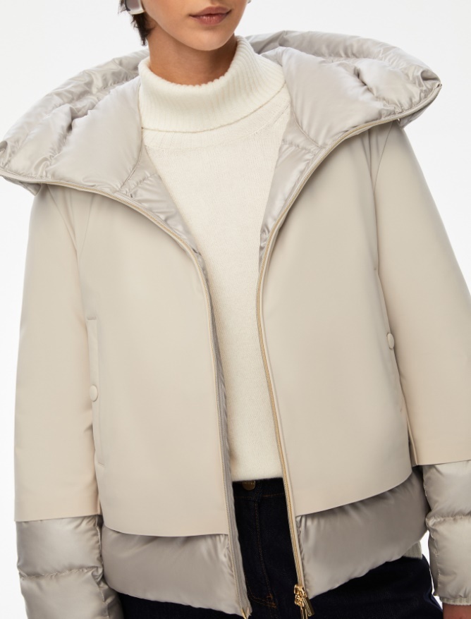 iBlues霧面雙層防風保暖連帽外套