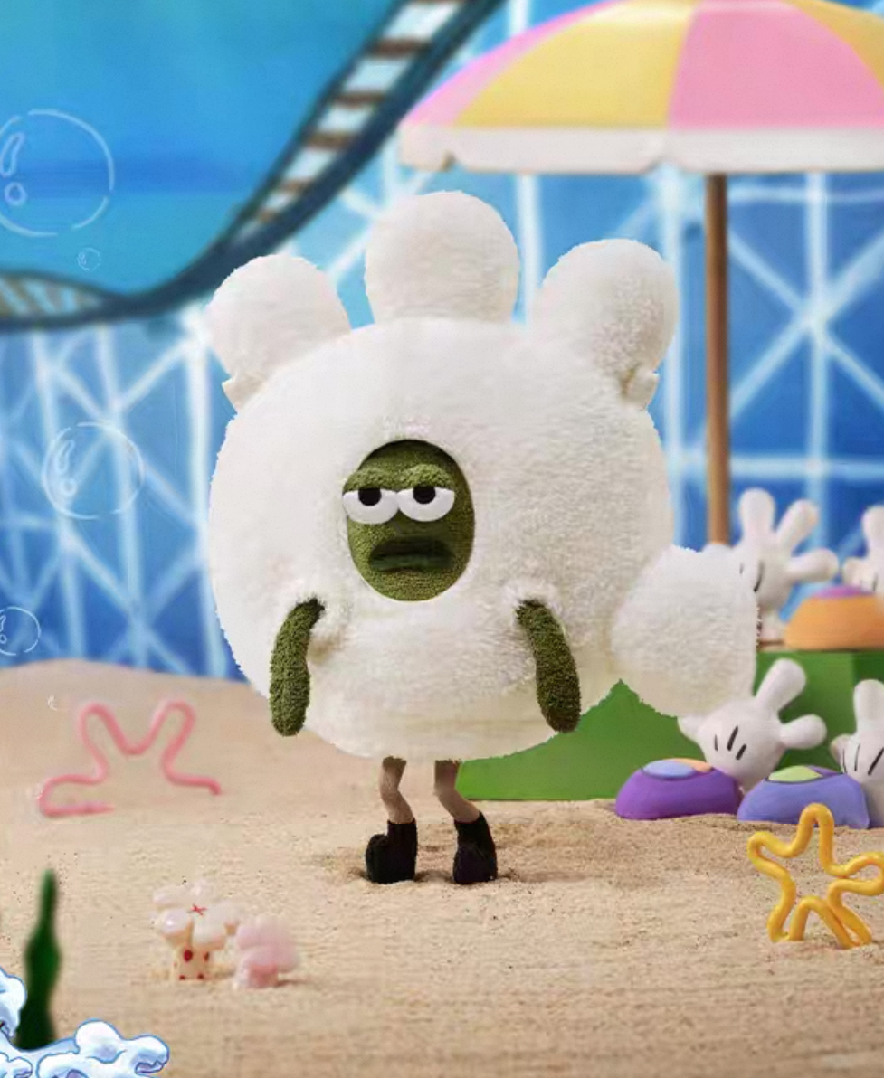 本週限時接單!! SPONGBOB 海綿寶寶 正版授權 比奇堡居民系列 手套魚毛絨娃包 單肩包 肩背包 醜萌 搞怪 絨毛公仔/預購(手套包跟公仔可分開)
