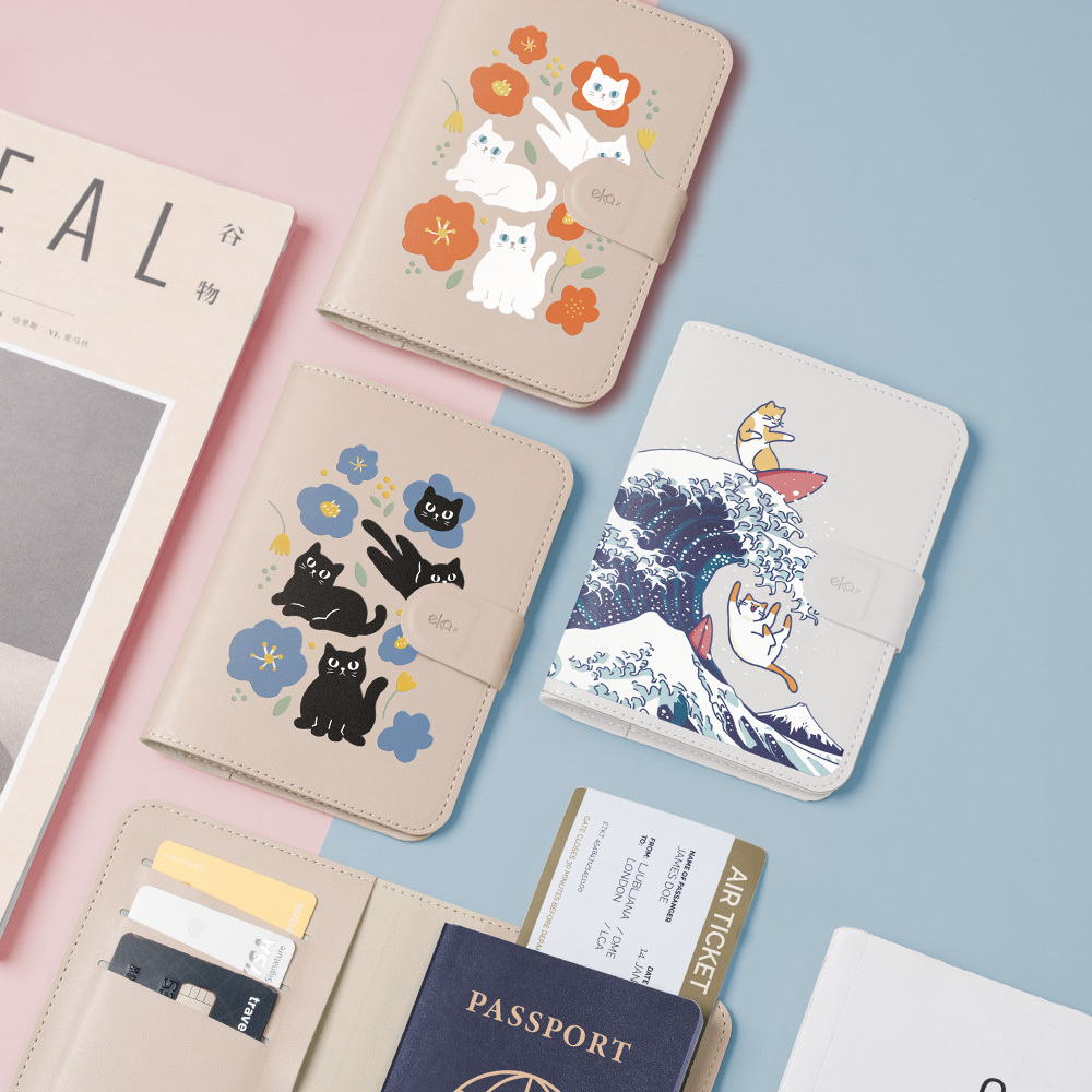 輕巧皮革護照套