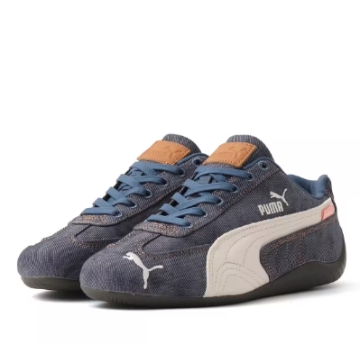 【Luxury】國外限定 獨家預購 PUMA SPEEDCAT 0DENIM DARK INDIGO WARM WHITE 粉紅牛仔布 深靛藍-暖白 賽車鞋