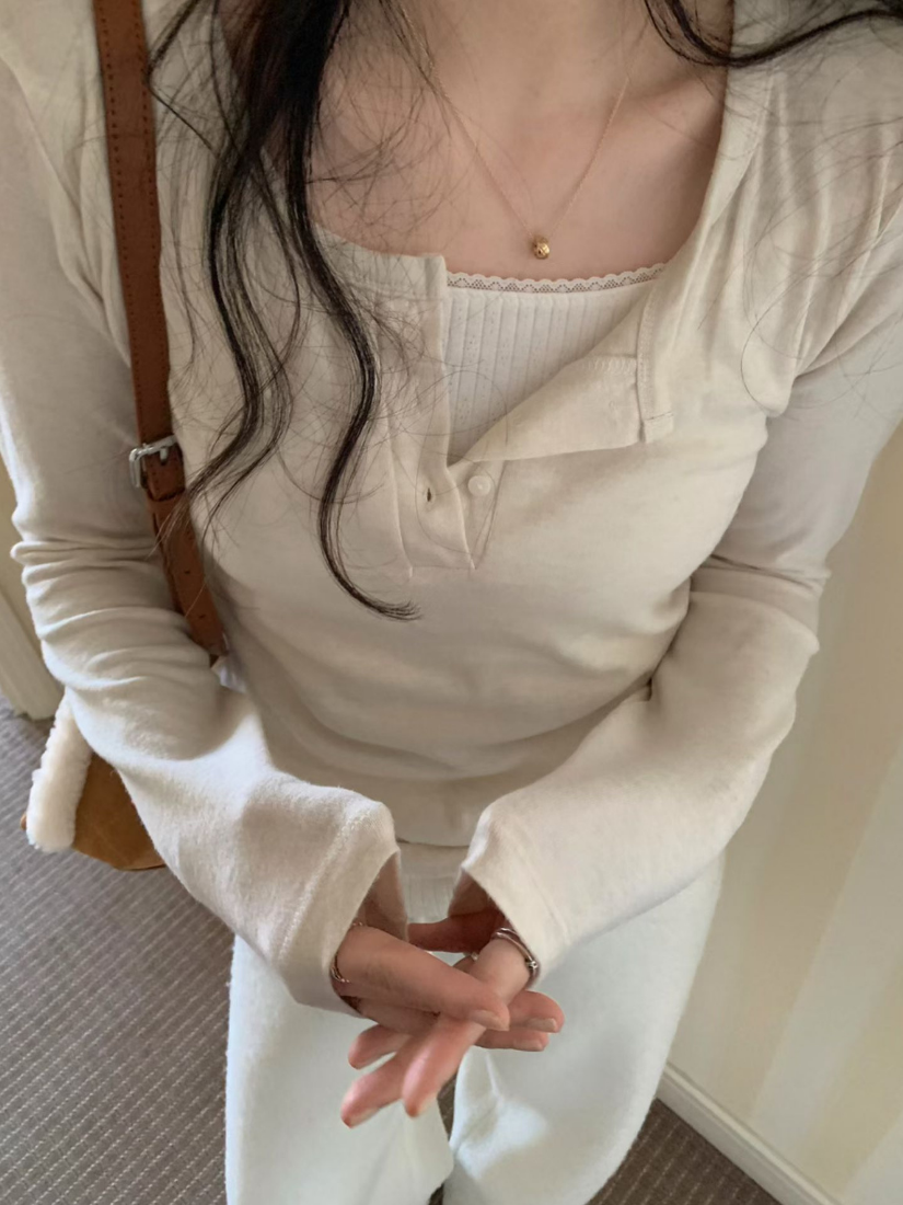 Prue Layered Faux Two-Piece Top [ 2 colors / Free ]