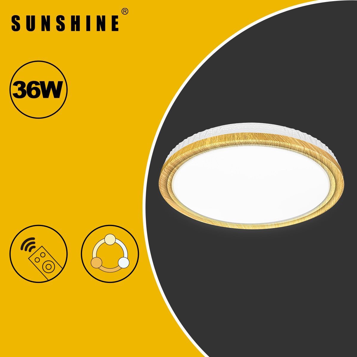 [CLQ1款] 天花吸頂燈 三色溫/遙控三色溫 36W