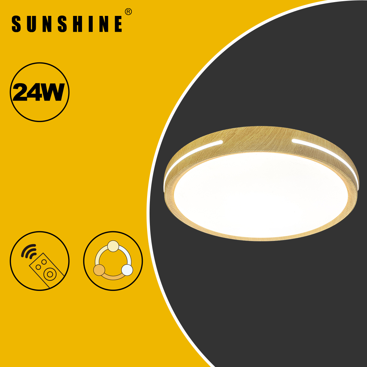 [CLW3款] 天花吸頂燈 三色溫/遙控三色溫 24W