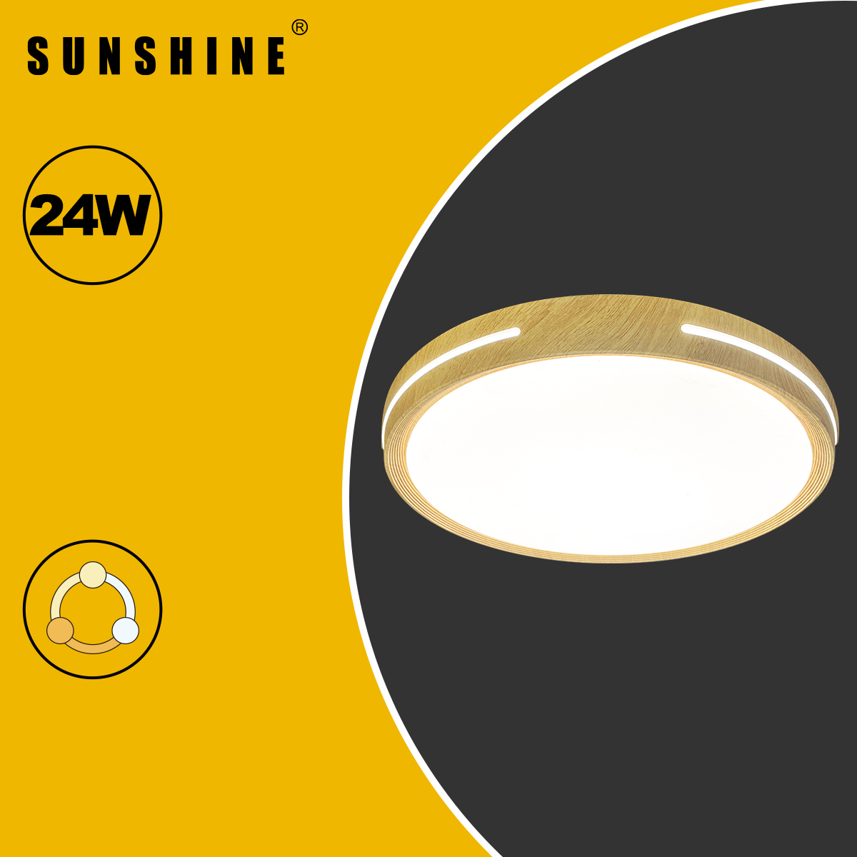 [CLW3款] 天花吸頂燈 三色溫/遙控三色溫 24W