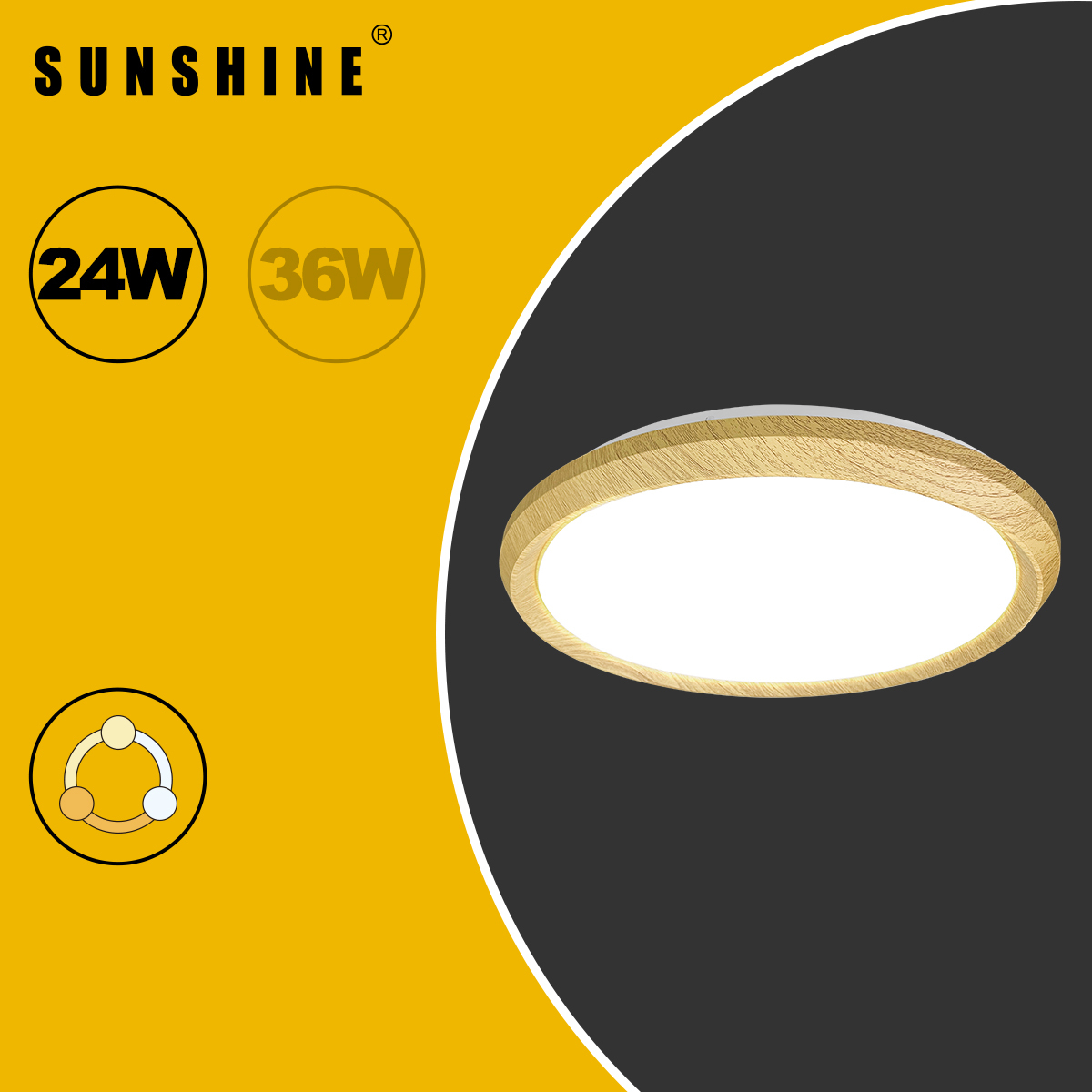 [CLW4款] 天花吸頂燈 三色溫/遙控三色溫 24W / 36W