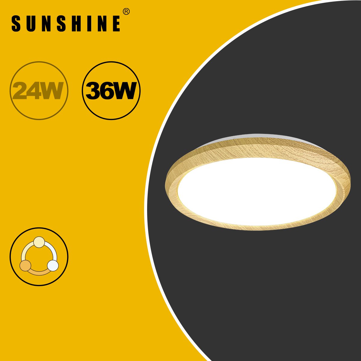 [CLW4款] 天花吸頂燈 三色溫/遙控三色溫 24W / 36W