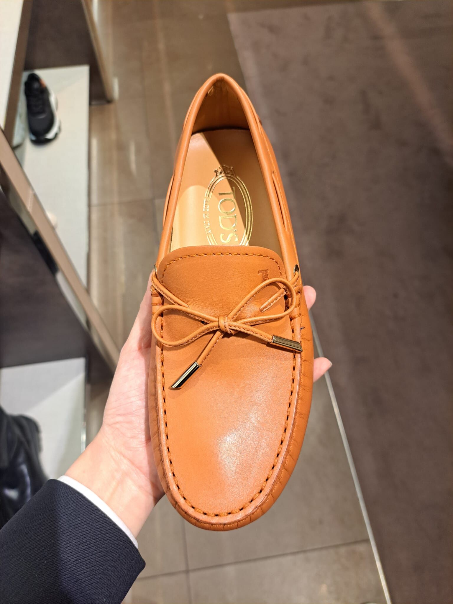 Tods XXW52 Bow loafers orange
