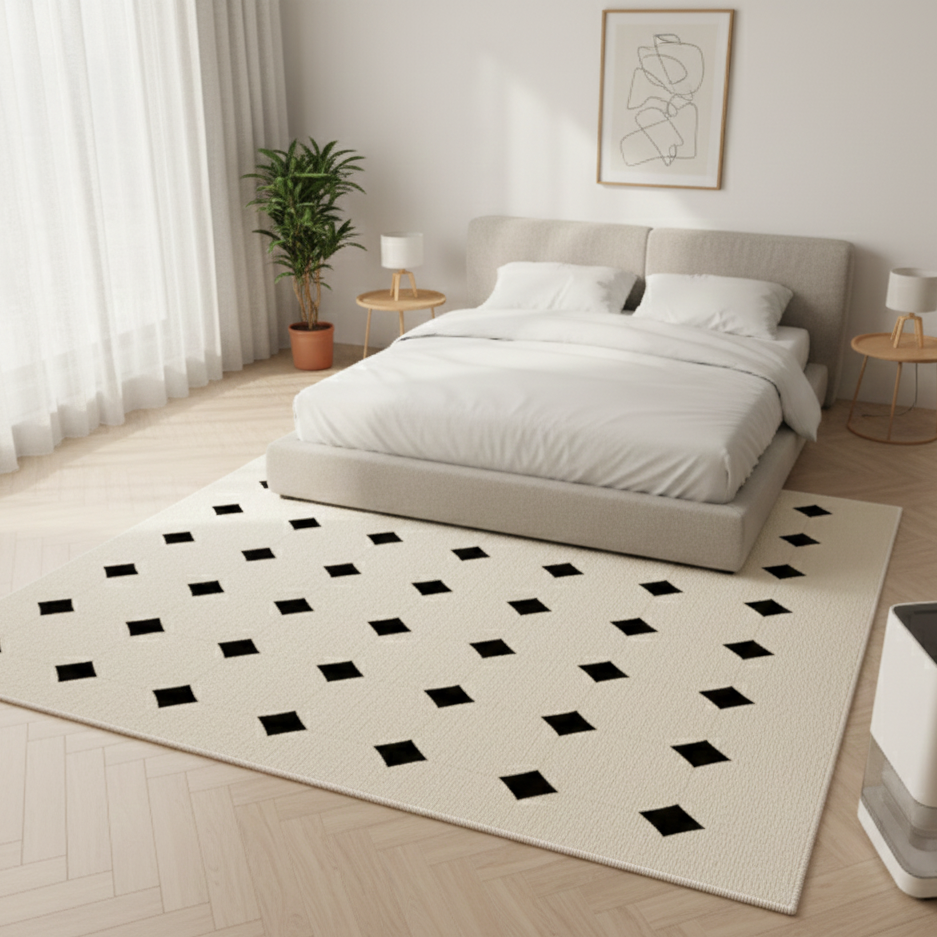 法式風情圓絨地毯