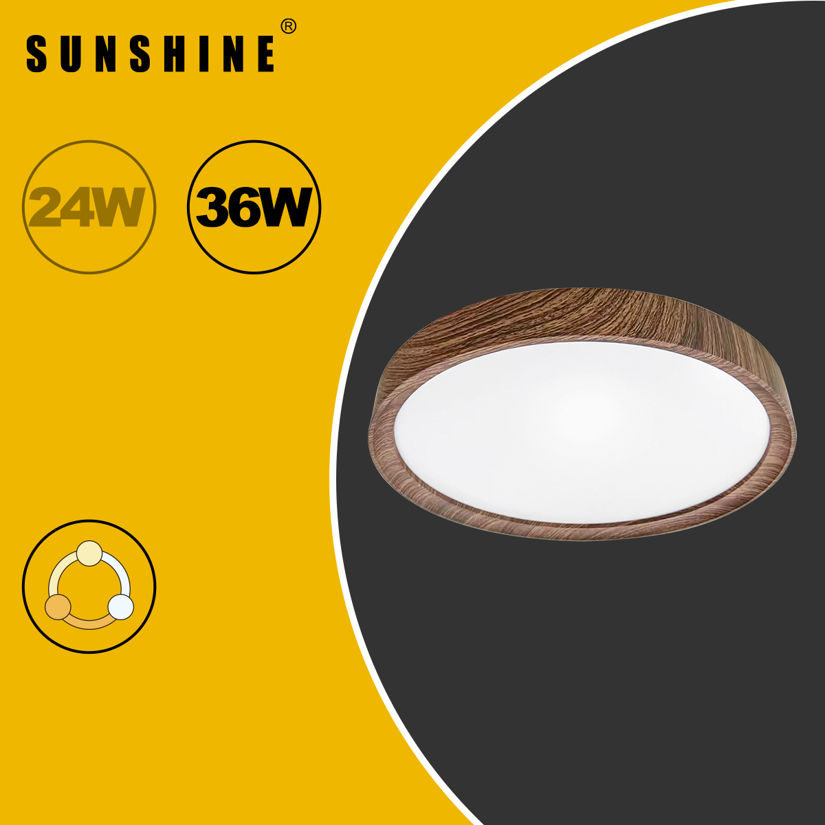 [CLX款] 天花吸頂燈 三色溫/遙控三色溫 24W / 36W