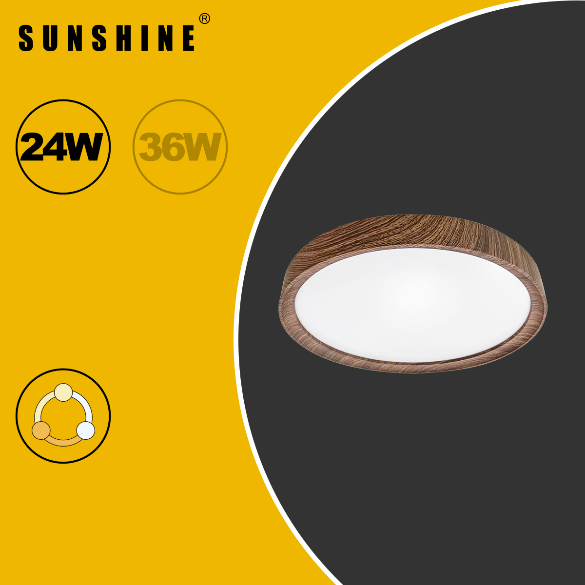 [CLX款] 天花吸頂燈 三色溫/遙控三色溫 24W / 36W