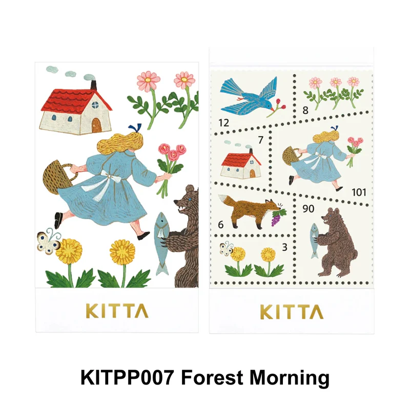 KITTA 隨身攜帶和紙膠帶 SPECIAL 森林早晨 Hitotoki｜KING JIM 日本