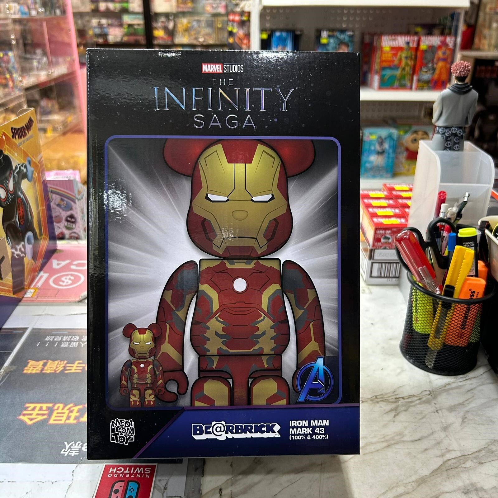 Medicom Toy Be@rbrick Iron Man Mark 43 100% & 400%