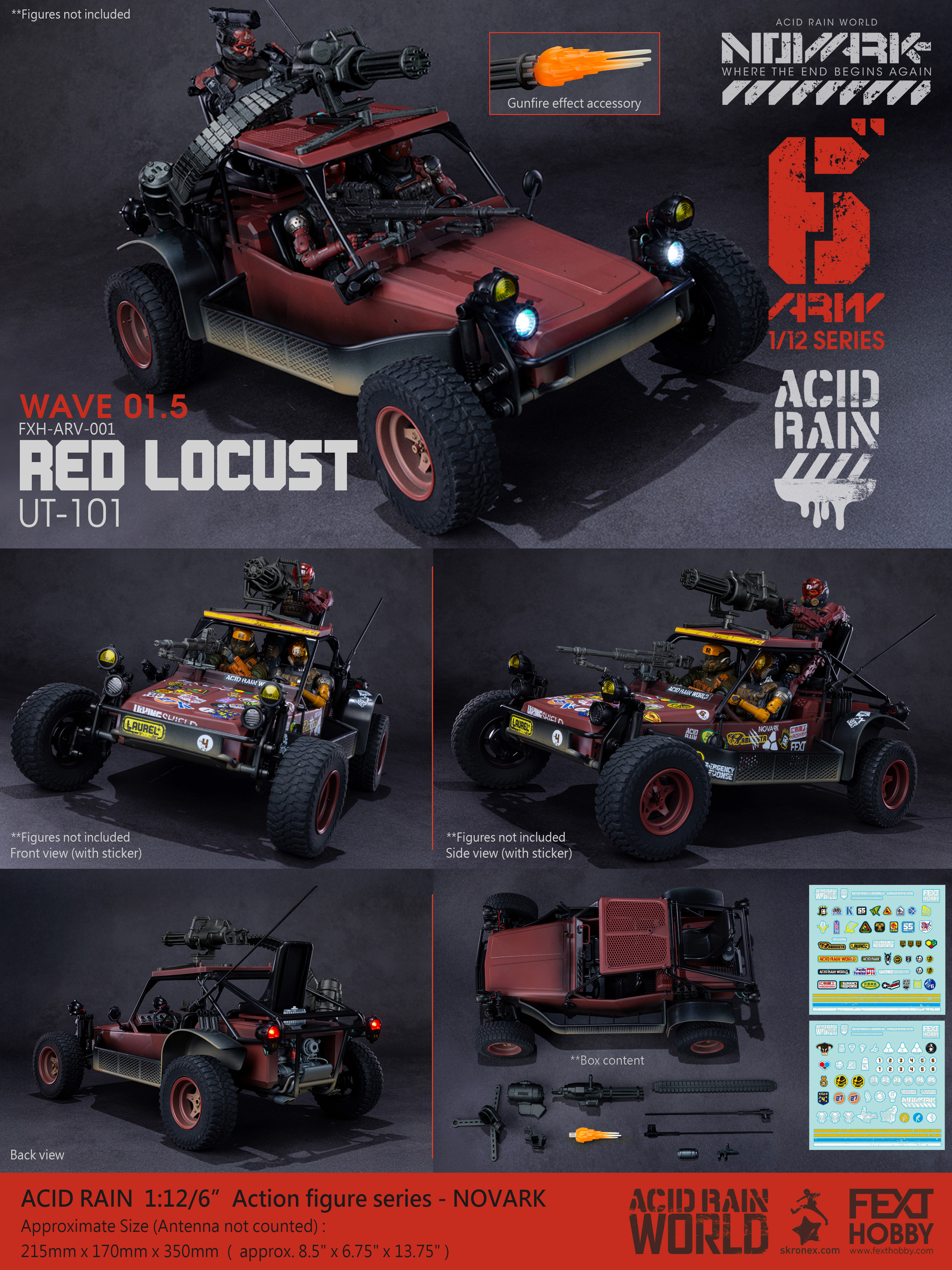 [訂金] Fext Hobby x  Acidrain 酸雨 : 1/12 RED LOCUST 紅蝗UT-10l FXH-ARV-001
