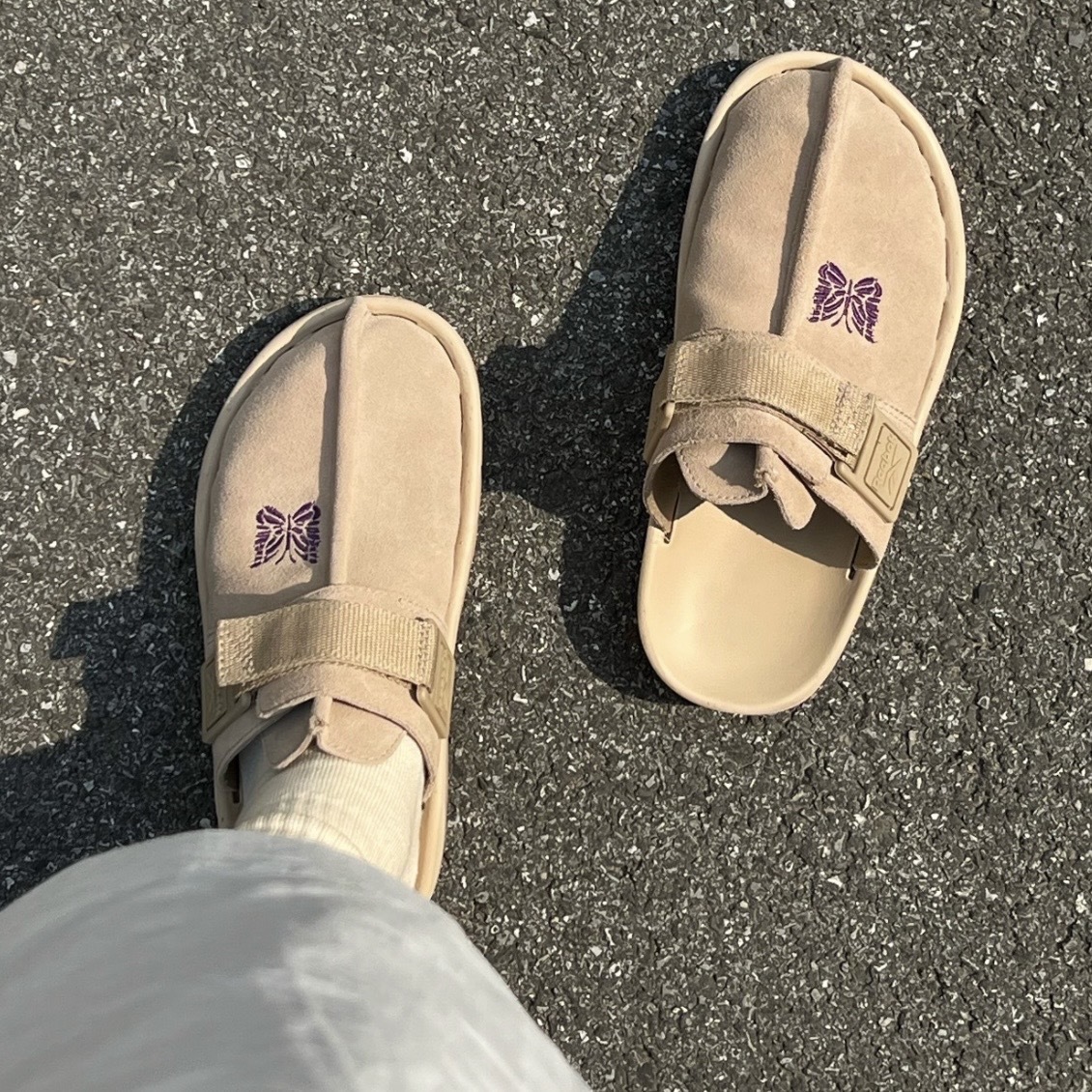 NEEDLES x REEBOK BEATNIK 卡其色 勃肯鞋 包頭拖鞋 休閒 100207687