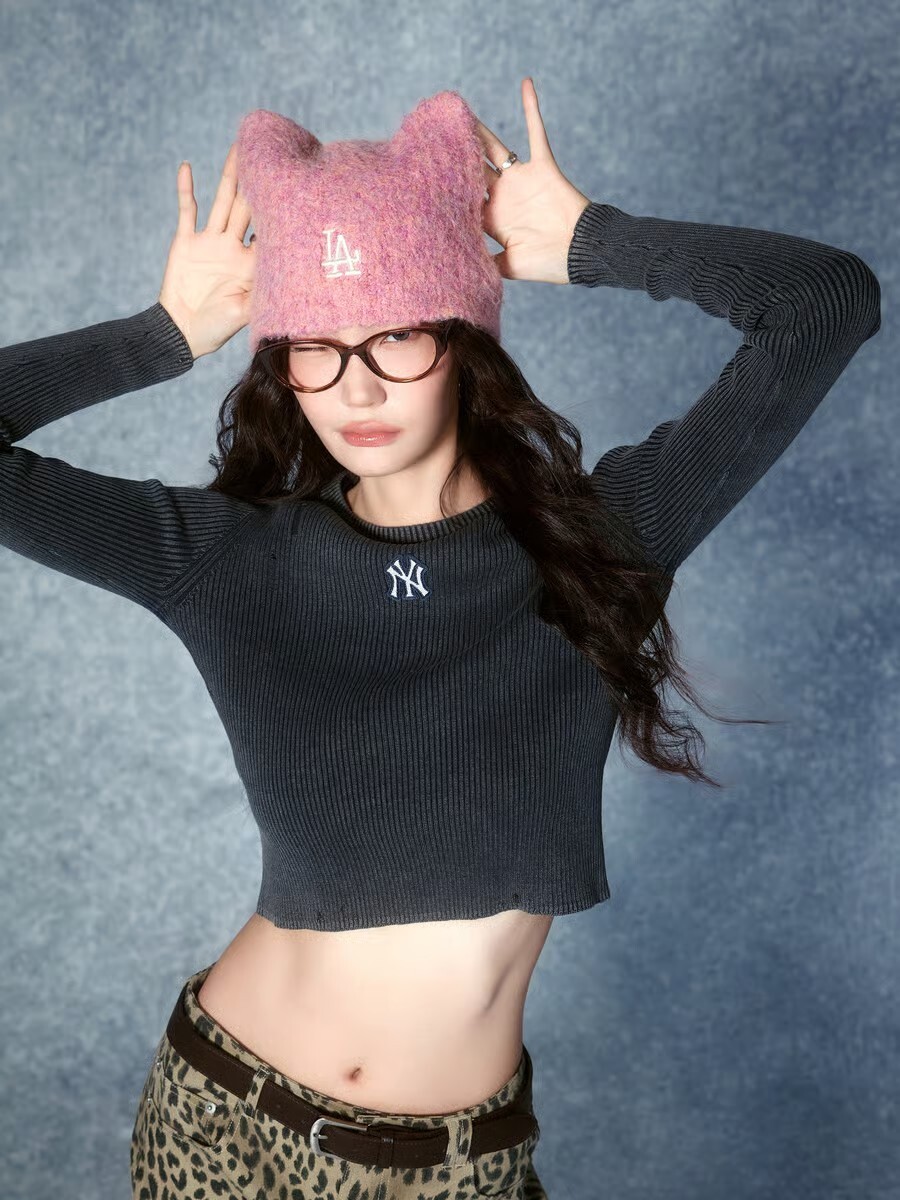 iSNEAKERS｜ MLB 貓耳毛帽綁帶款 4色