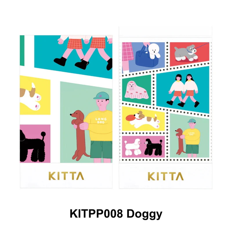 KITTA 隨身攜帶和紙膠帶 SPECIAL 小狗 Hitotoki｜KING JIM 日本