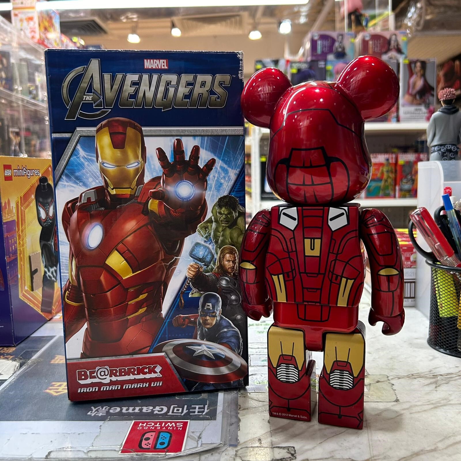 Medicom Toy Be@rbrick Iron Man Mark VII 400% (開封品,介意者請勿下單,不設退換)