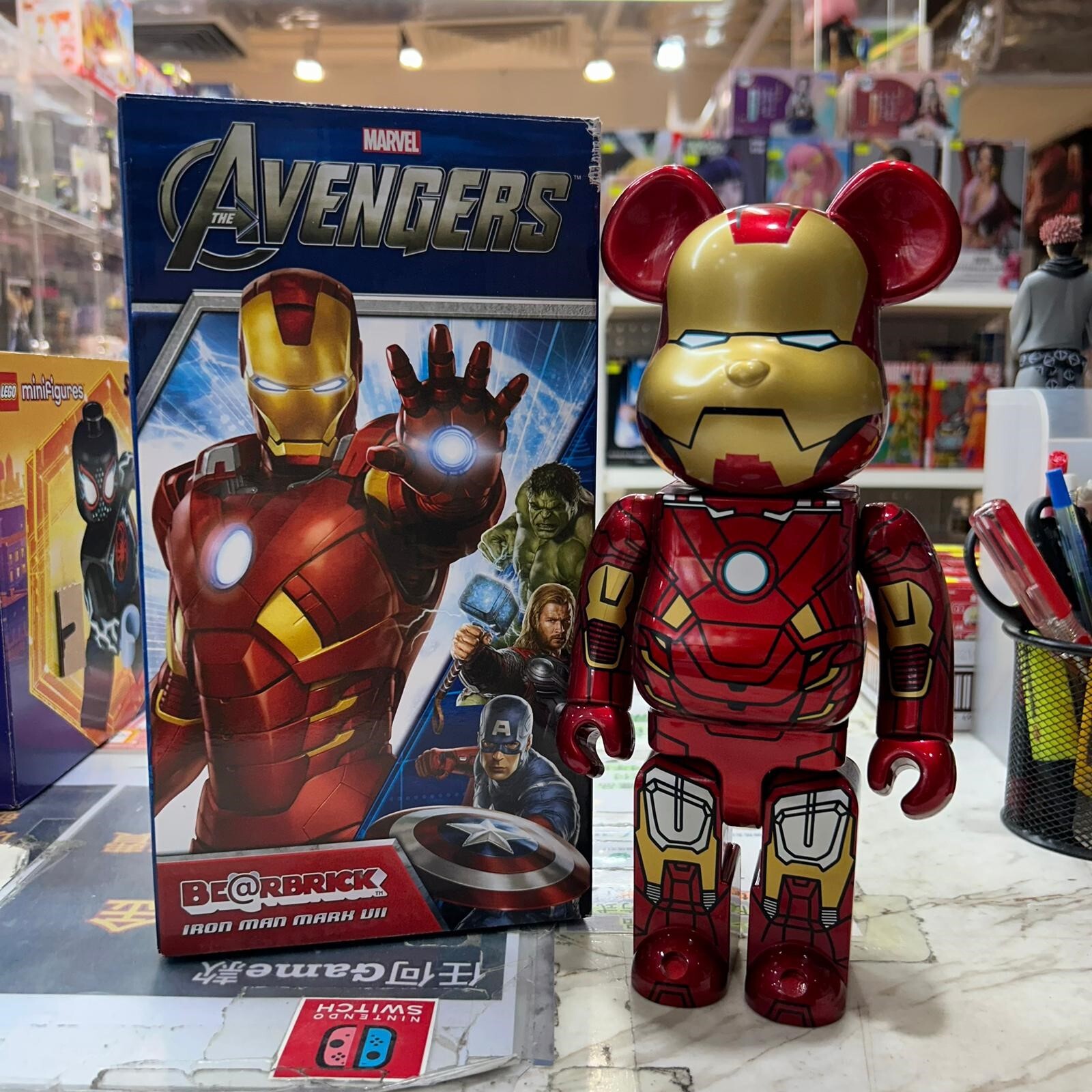 Medicom Toy Be@rbrick Iron Man Mark VII 400% (開封品,介意者請勿下單,不設退換)