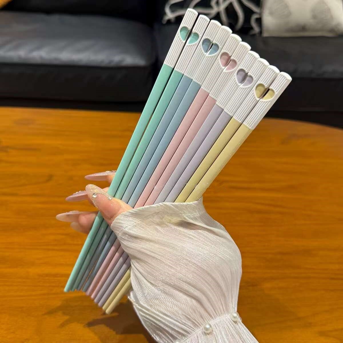 《6491》多巴胺愛心筷子(附收納盒)