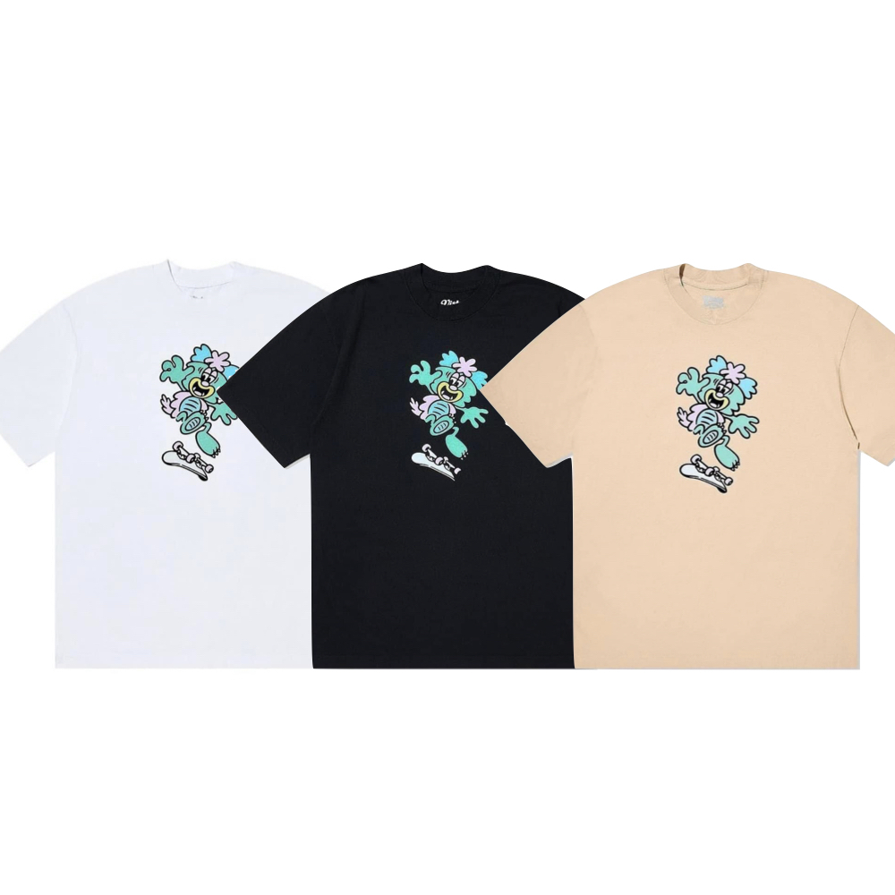 Verdy Visty Skateboard 短袖 白/黑/卡其 VERDY-VS