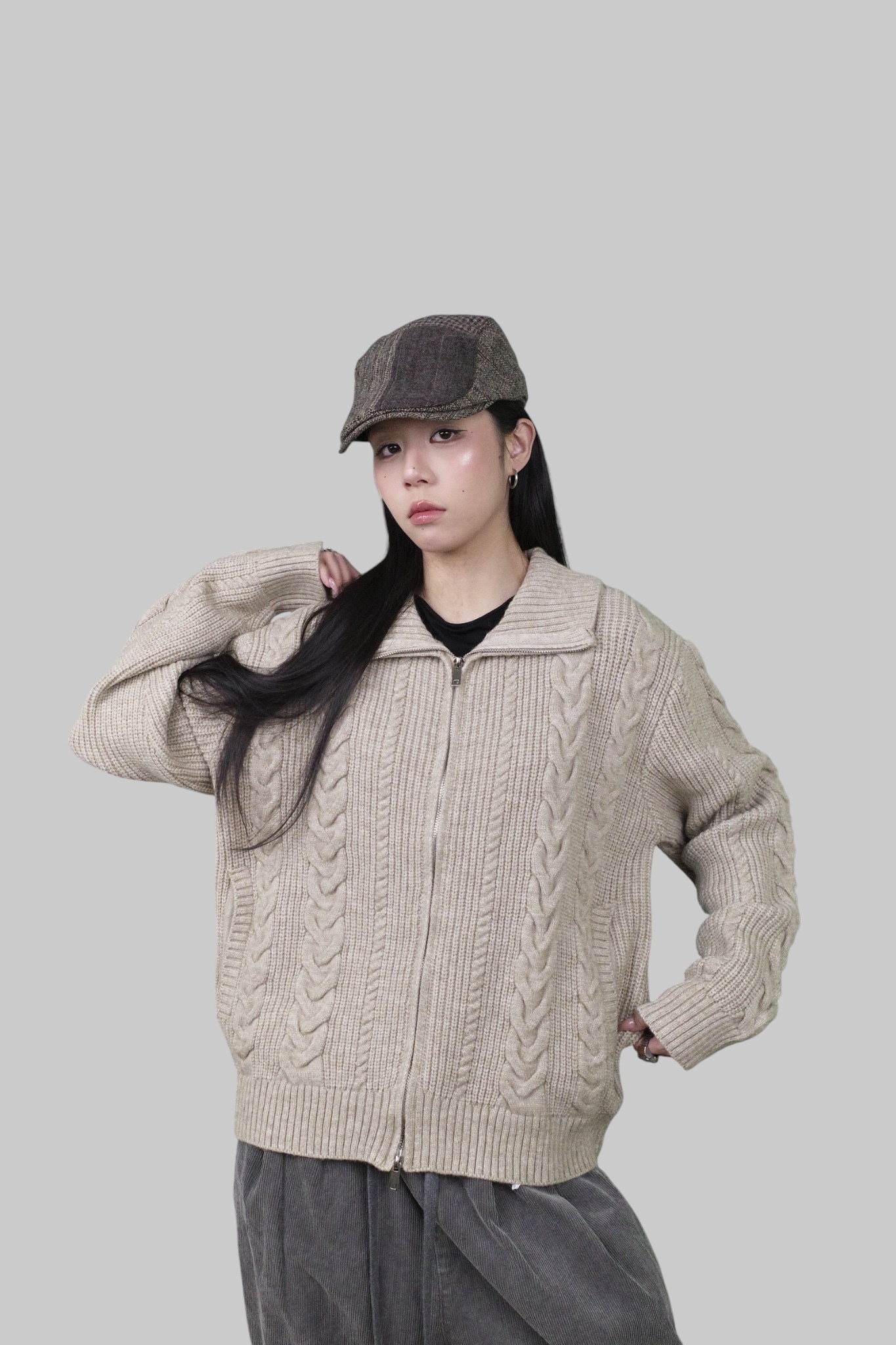 『Always_Good』麻花辮 針織 毛衣 外套